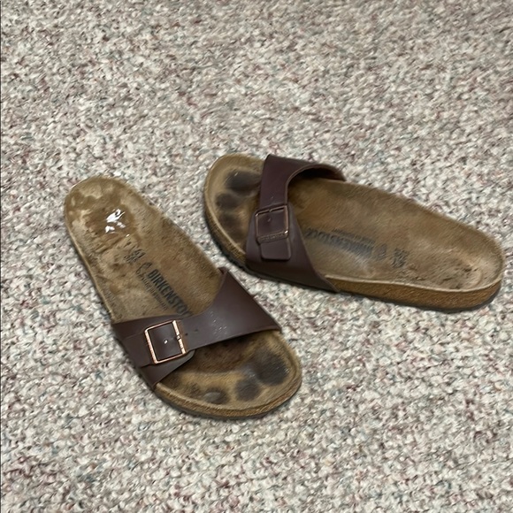 Birkenstock Shoes - Birkenstock classic single strap Sandals with Buckle